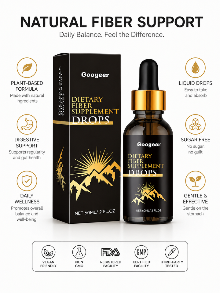 Liquid Fiber Supplement Drops — Easier Digestion, Anytime