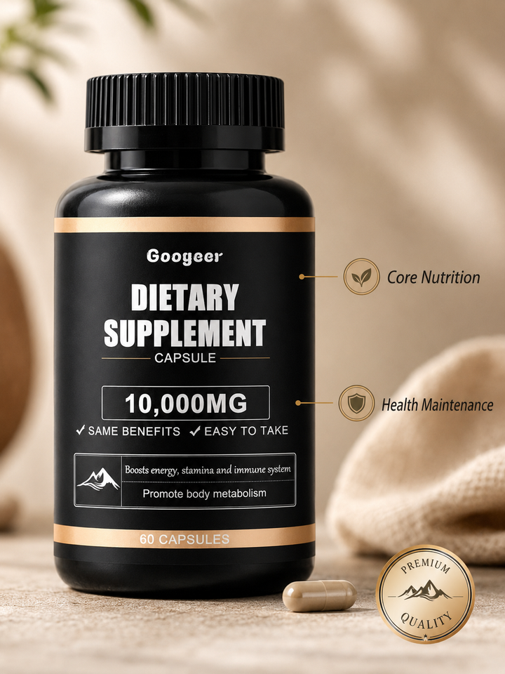 Energy & Immune Supplement Capsule — 10,000mg Potent Daily