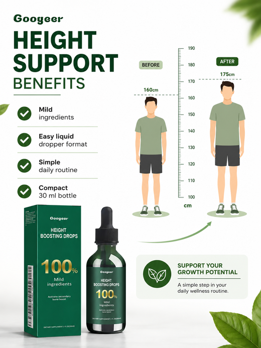 Height Boosting Drops — Strengthen Bones & Increase Height Naturally