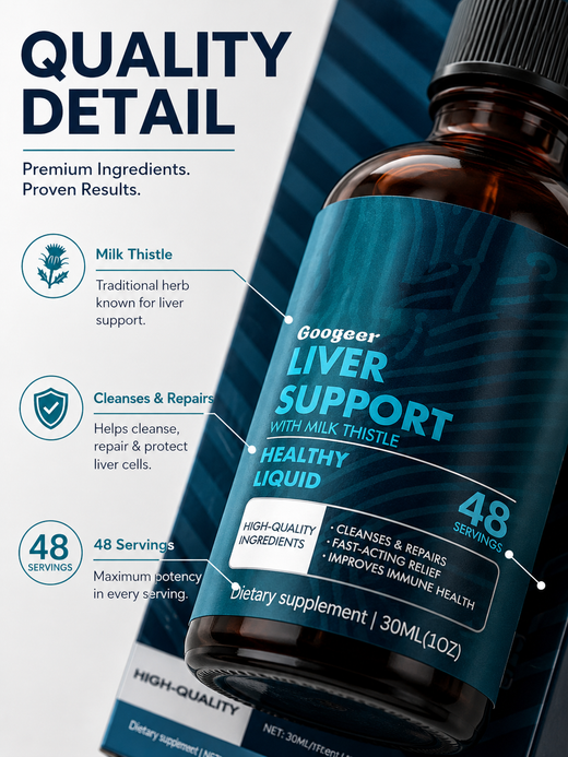 Liver Support Drops — Milk Thistle Cleanse & Repair (48