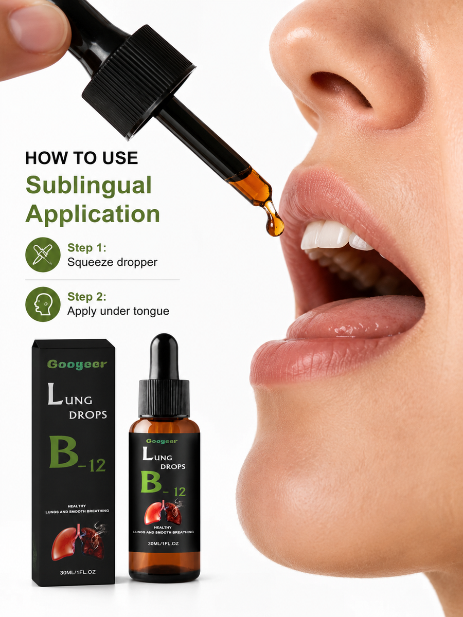 Lung Drops B-12 — Herbal Respiratory Relief for Cough & Throat
