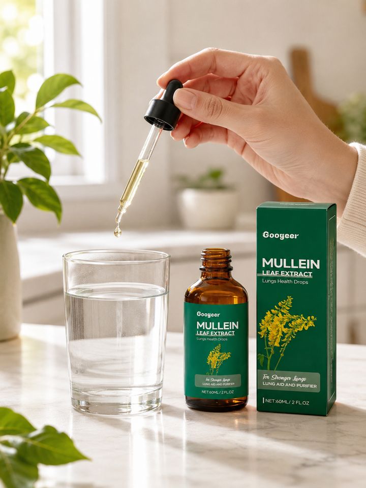Lung Health Drops with Mullein Leaf Extract — Stronger