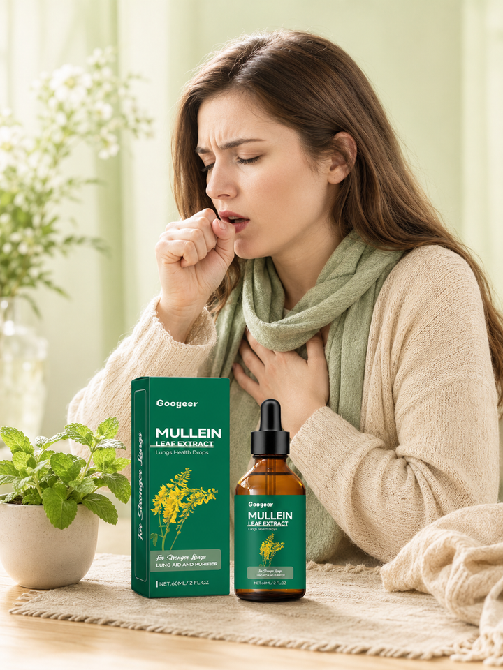 Lung Health Drops with Mullein Leaf Extract — Stronger