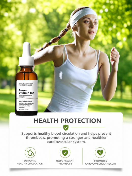 Vitamin K2 Liquid Drops – Supports Cardiovascular & Bone