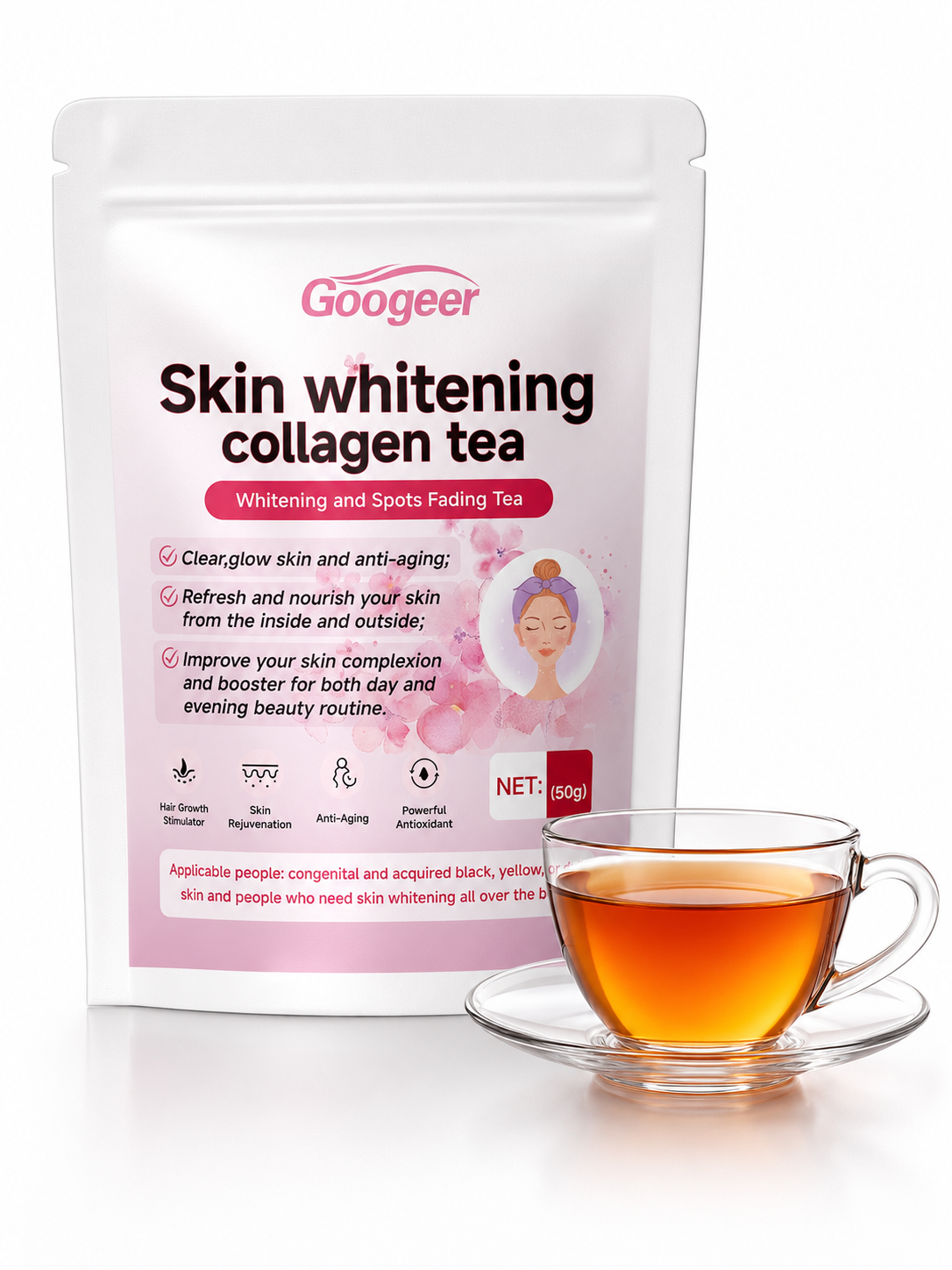 Googeer Whitening Collagen Tea Skin Treatment