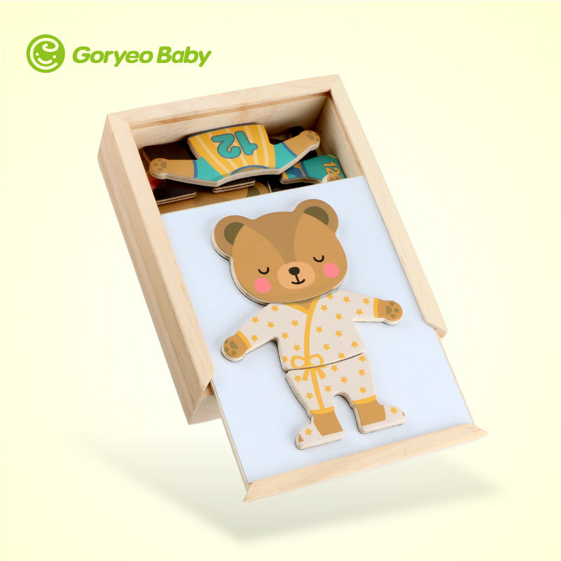 Wooden Dress-Up Puzzle for Screen-Free Pretend Play