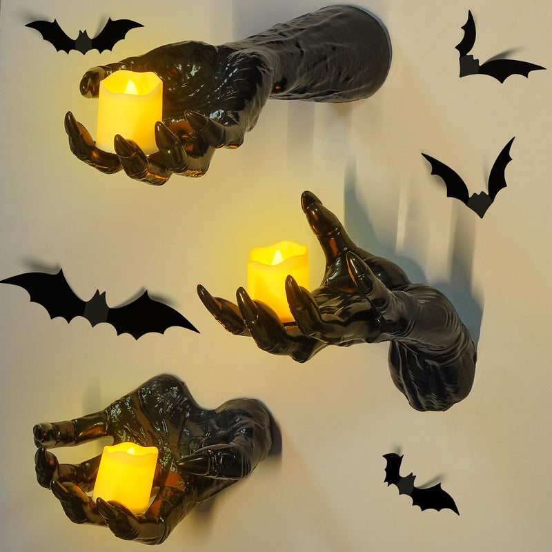 12-Pack Bat Wall Stickers for Gothic Halloween Decor