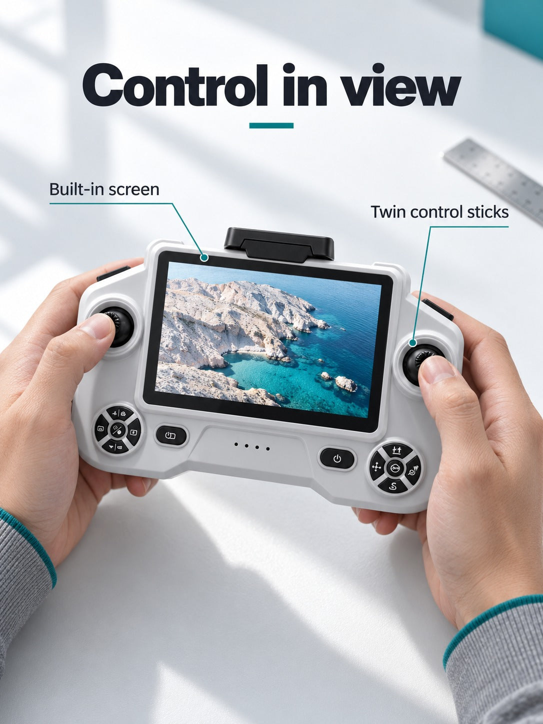 GPS Drone with Obstacle Avoidance and 5G Screen Remote