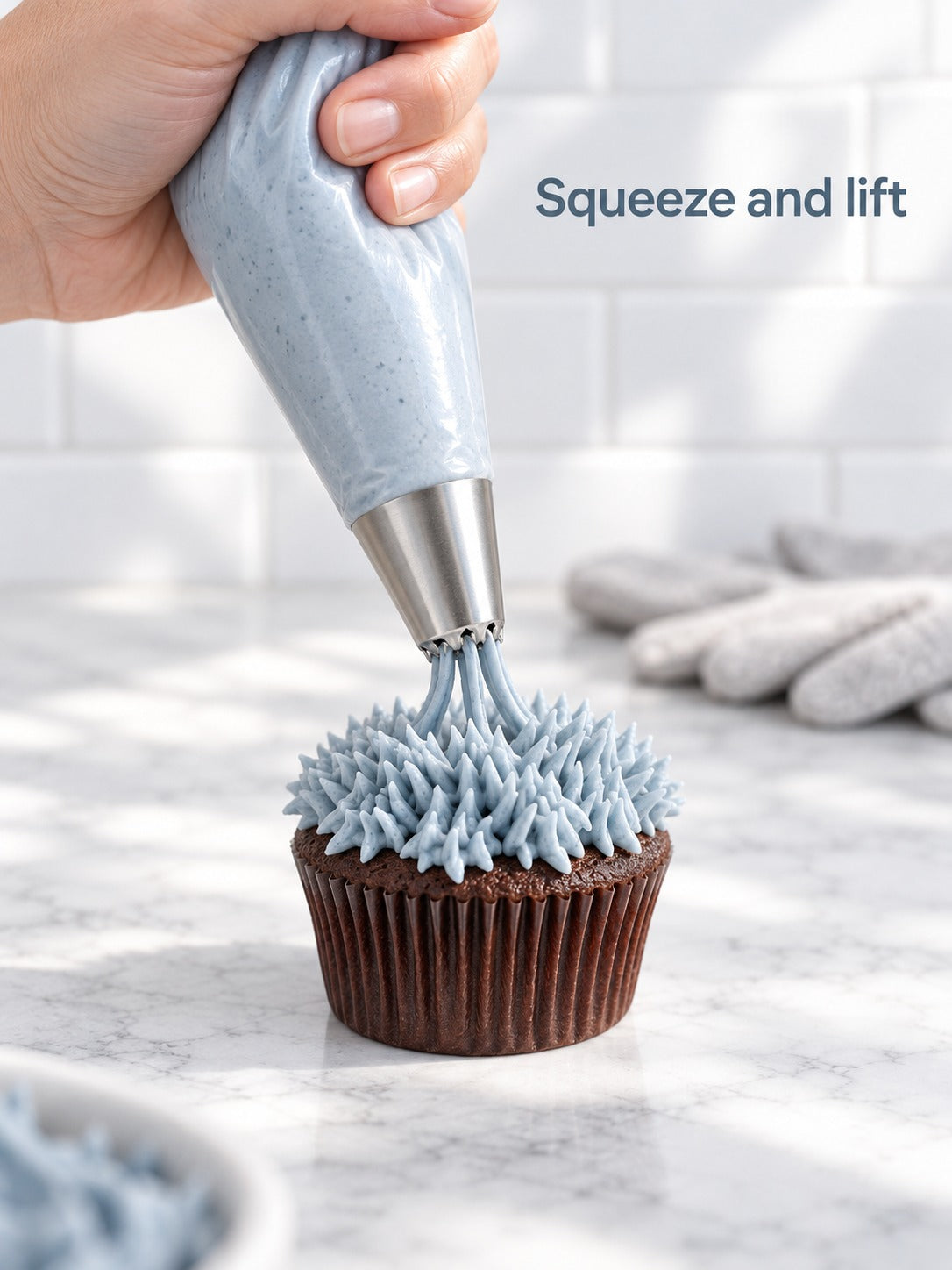 Grass Piping Nozzle for Cupcakes, 304 Stainless Steel