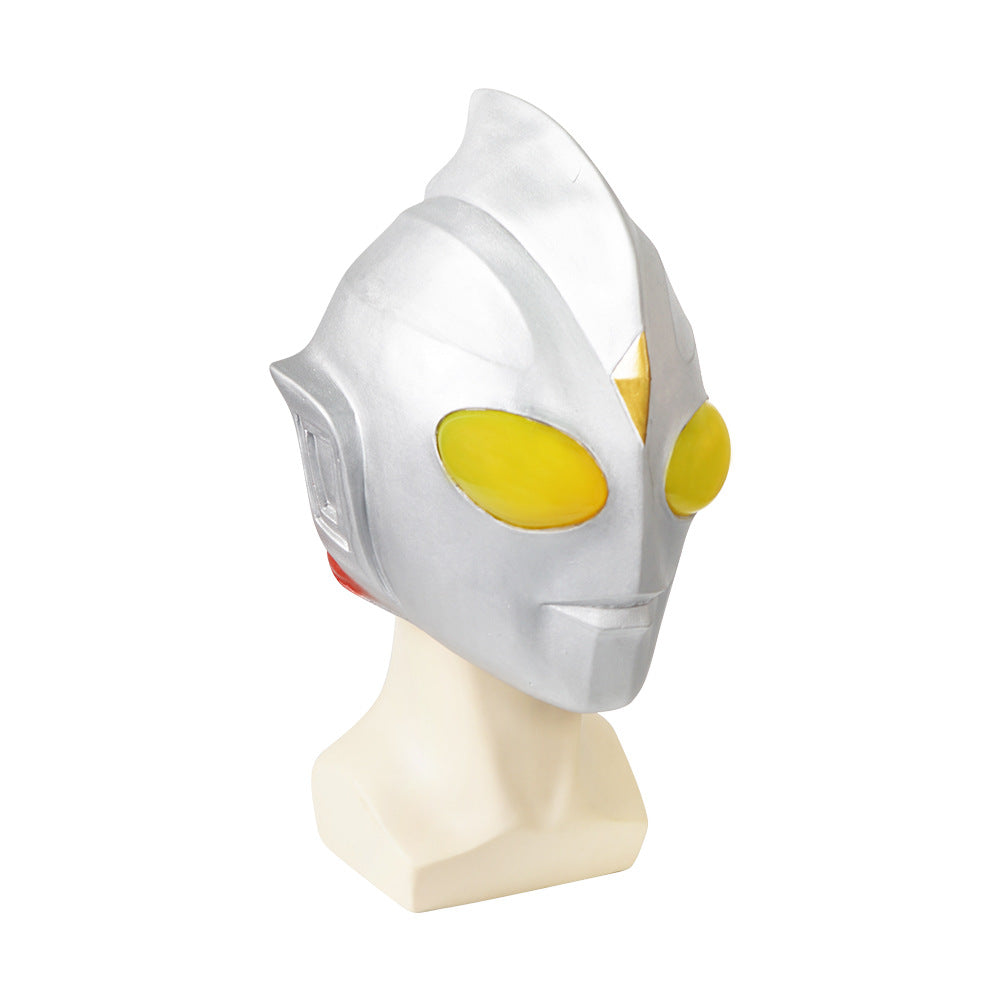 Ultraman-Inspired Full-Head Mask for Heroic Cosplay