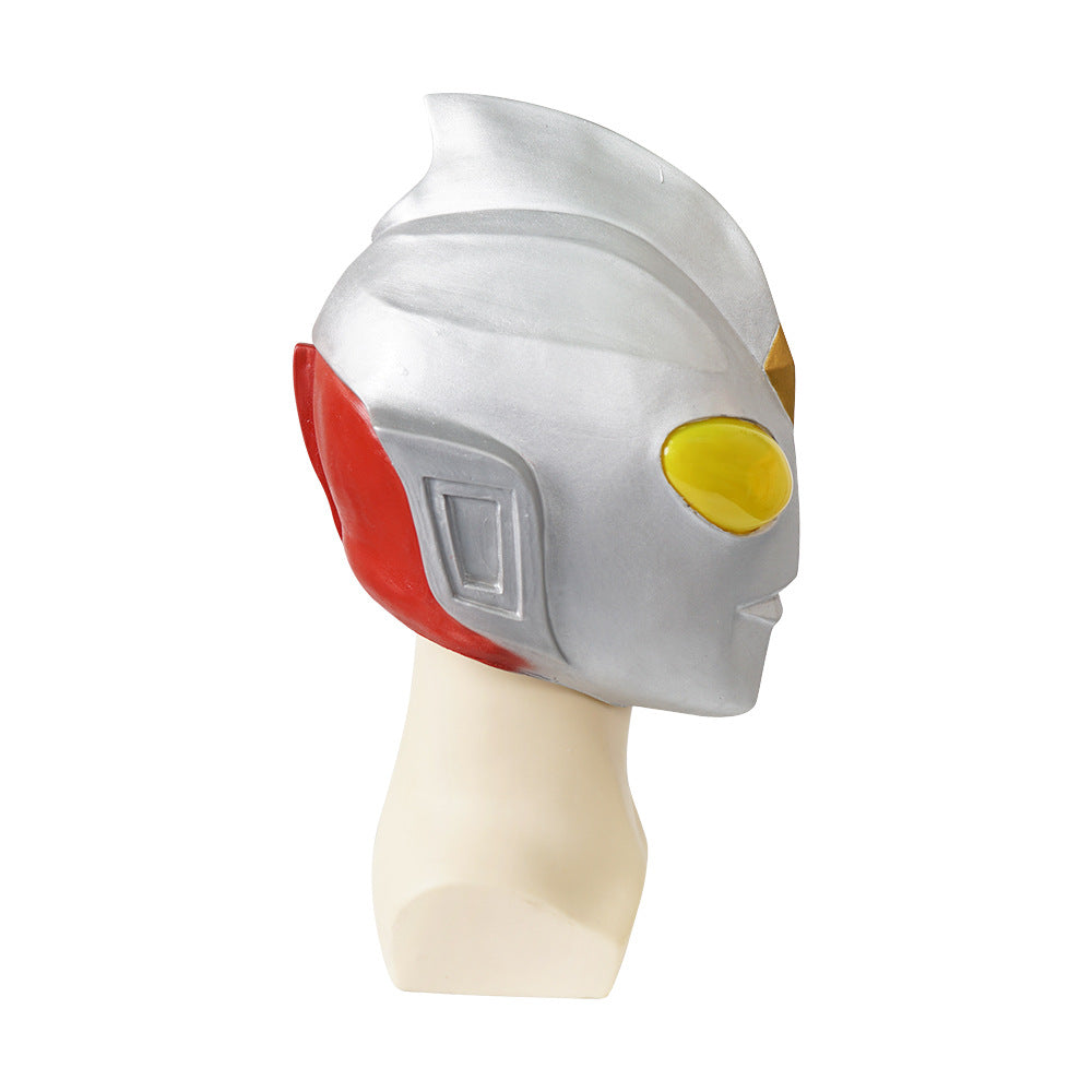 Ultraman-Inspired Full-Head Mask for Heroic Cosplay