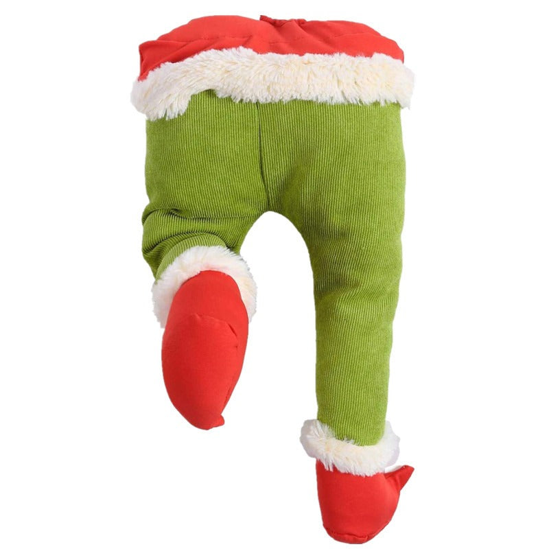 Elf Leg Christmas Tree Pendant for Whimsical Decor