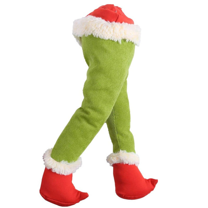 Elf Leg Christmas Tree Pendant for Whimsical Decor
