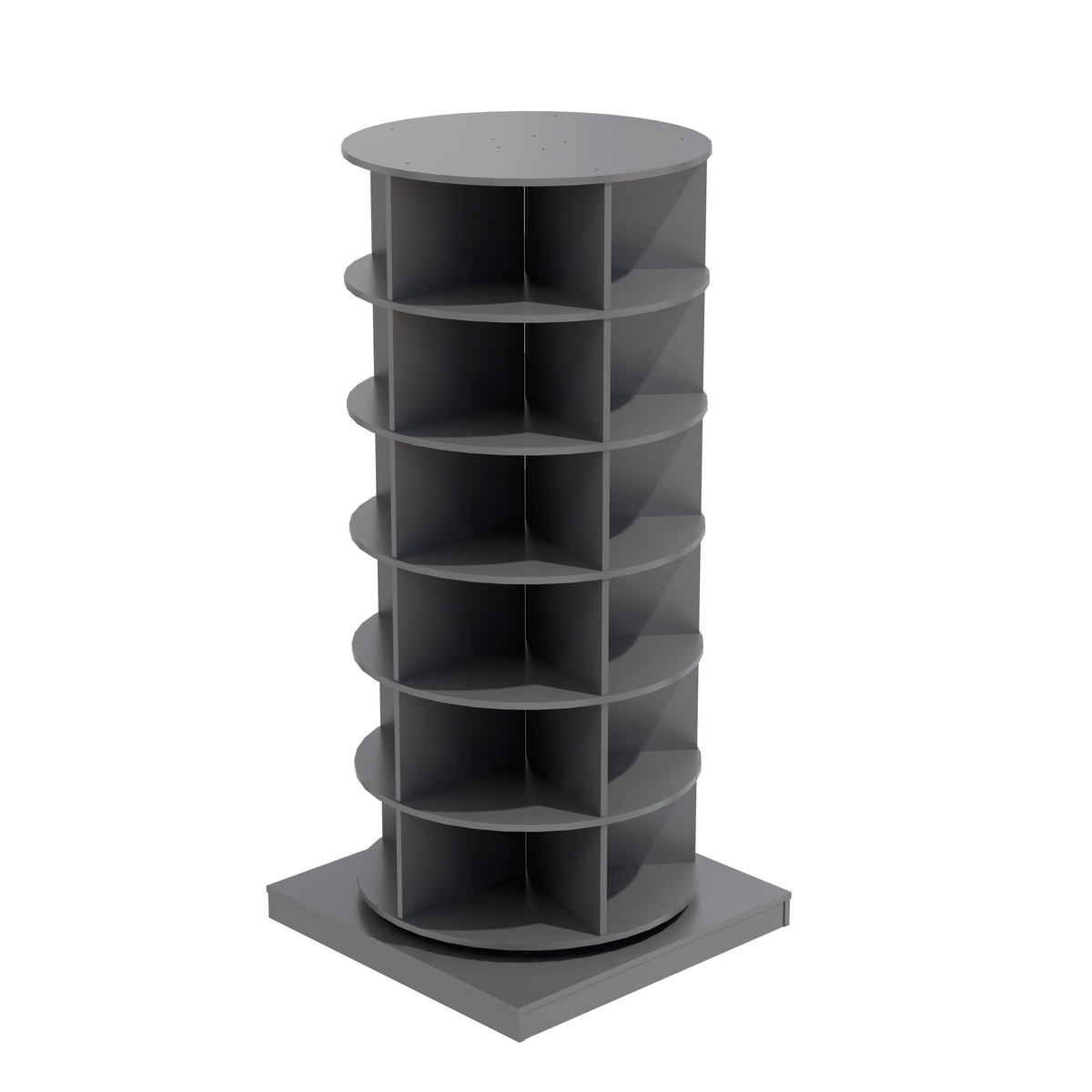 Rotating 6-Tier Shoe Cabinet for Small Entryways & Corners