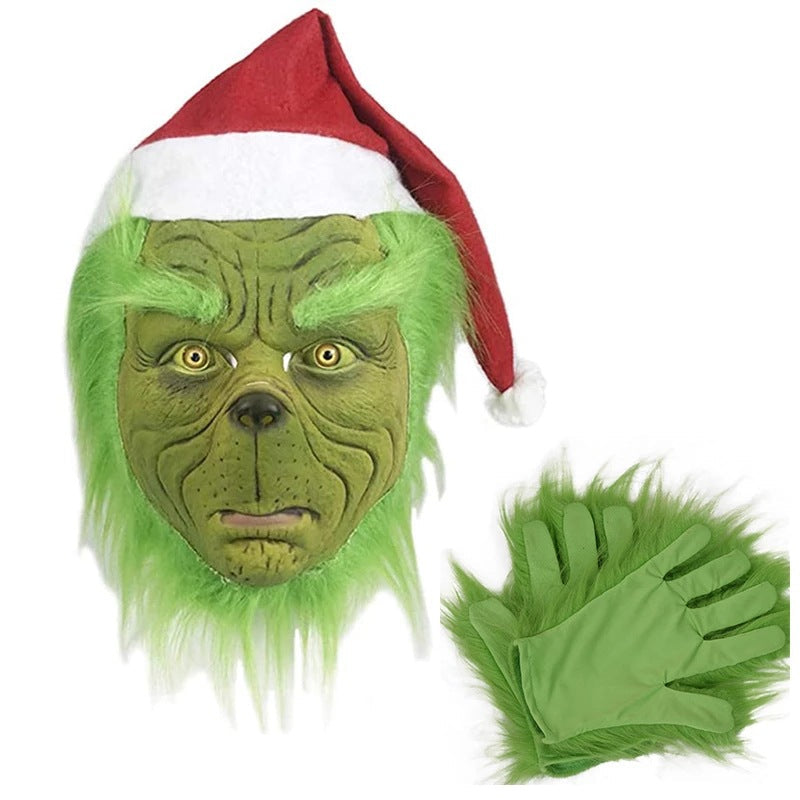 Grinch Mask Costume Accessory for Christmas Parties