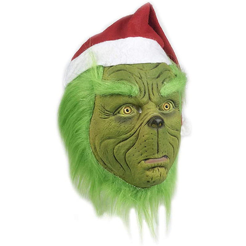 Grinch Mask Costume Accessory for Christmas Parties