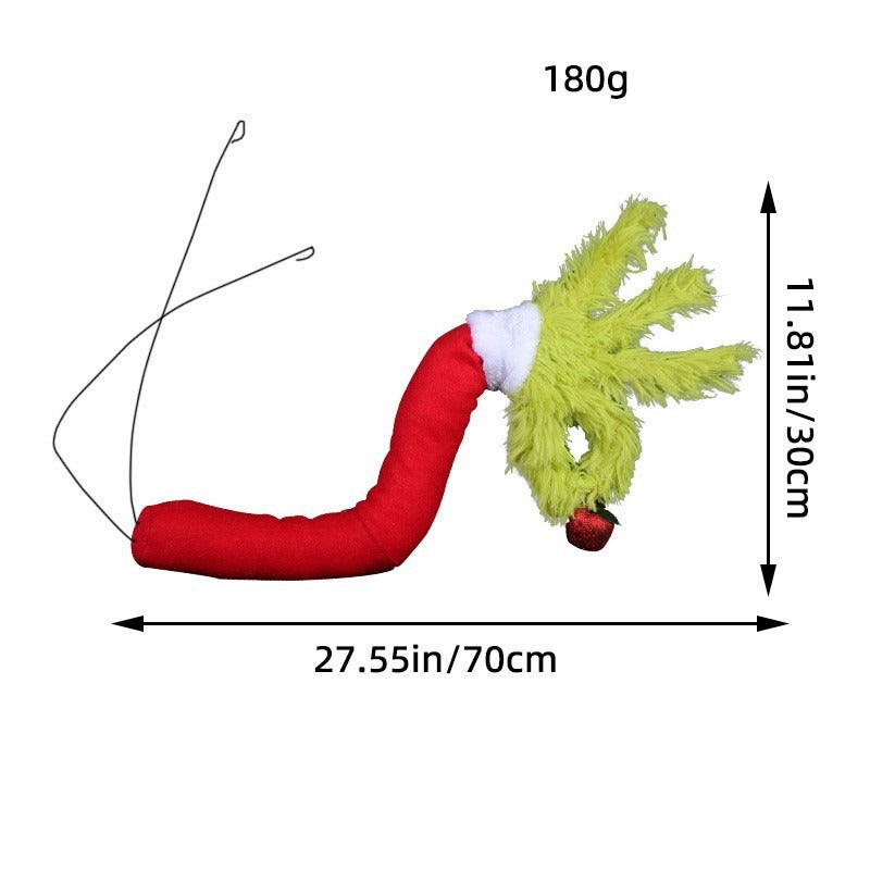 Grinch Plush Decoration For Playful Christmas Displays