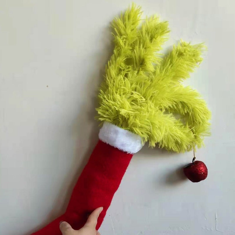 Grinch Plush Decoration For Playful Christmas Displays