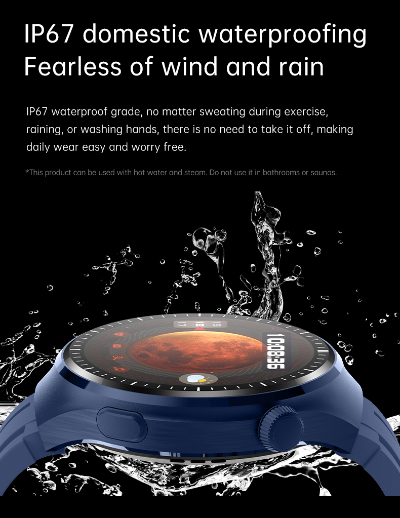 Smart Watch with Calls, NFC and Wireless Charging