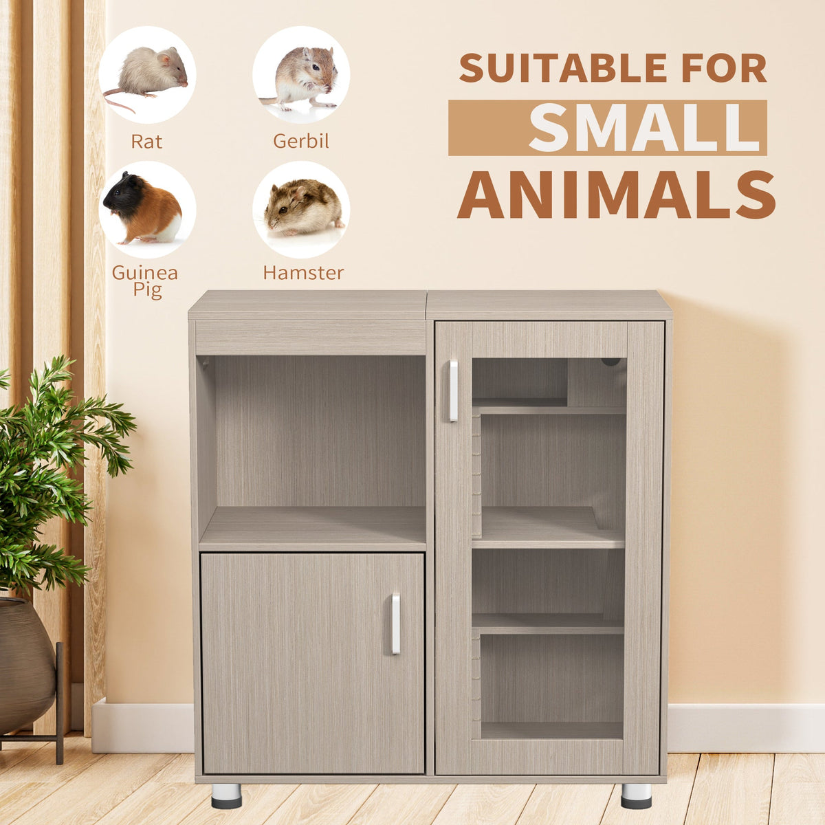 X-Large Guinea Pig Cage With Storage, 4-Level Habitat