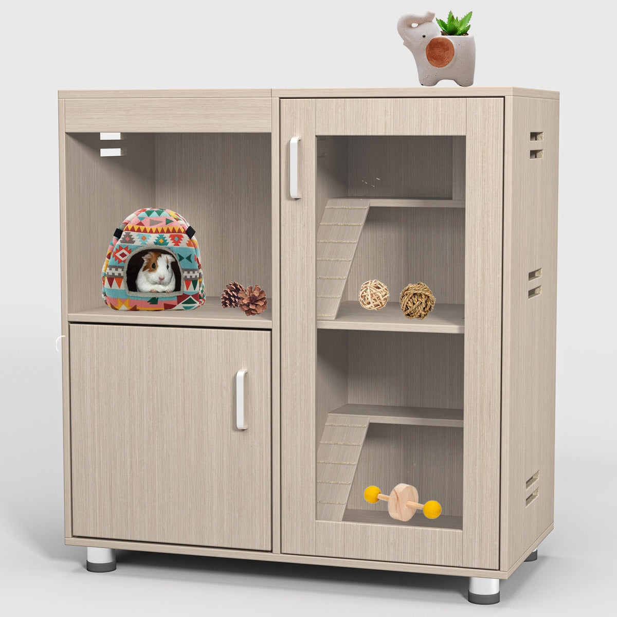 X-Large Guinea Pig Cage With Storage, 4-Level Habitat