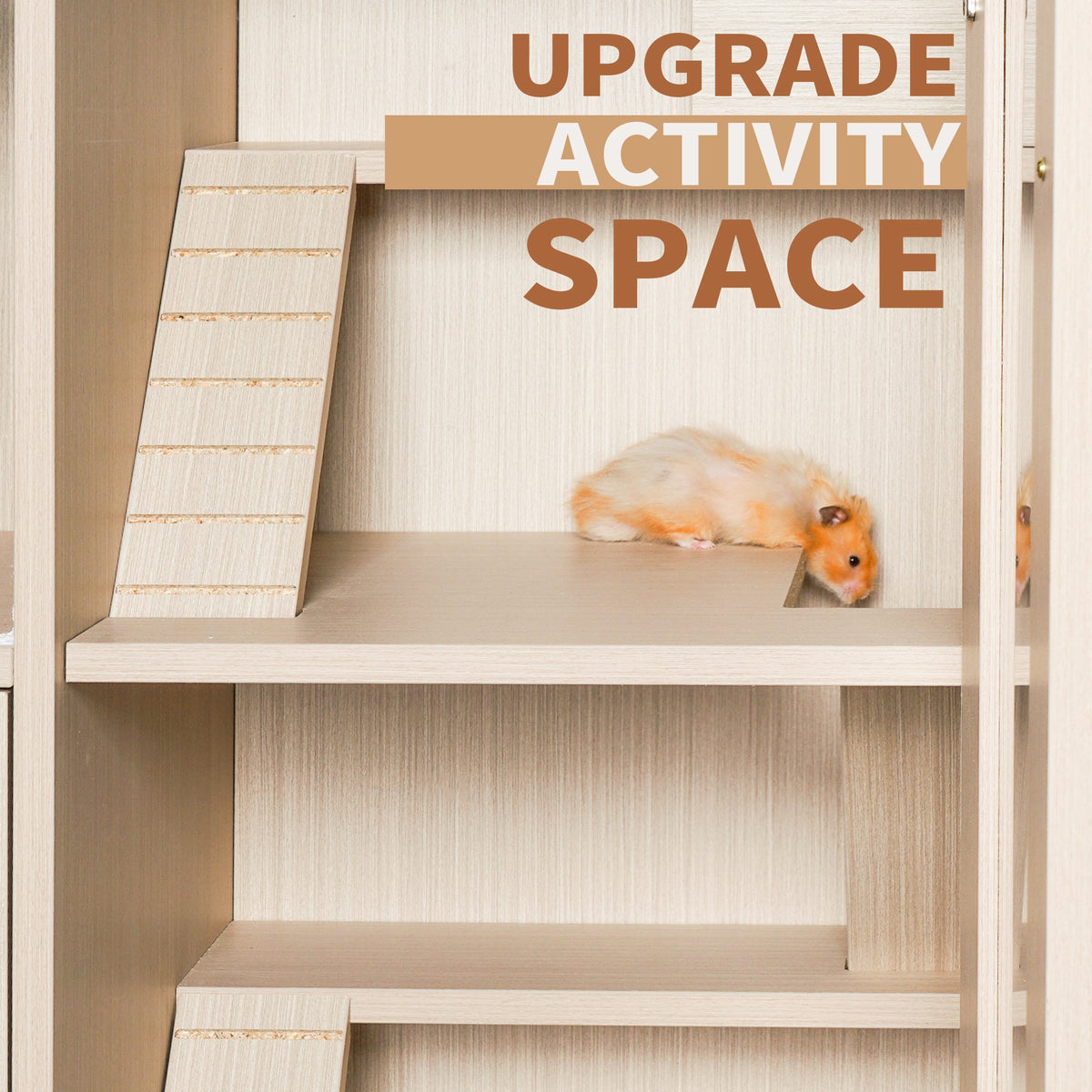 X-Large Guinea Pig Cage With Storage, 4-Level Habitat