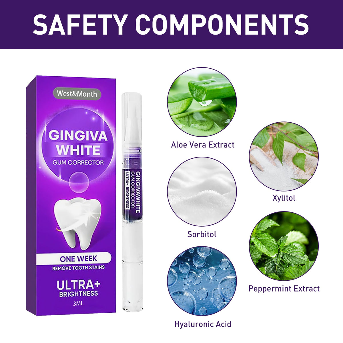 Teeth Whitening Pen for Targeted Gum Care at Home