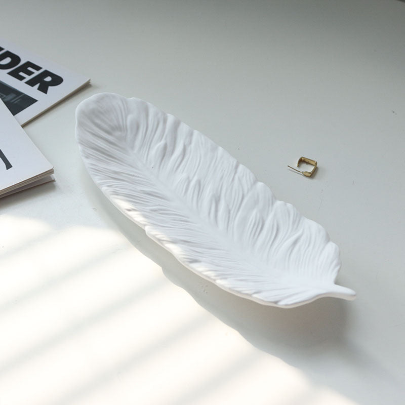 Feather Jewelry Tray for Elegant Vanity Organization