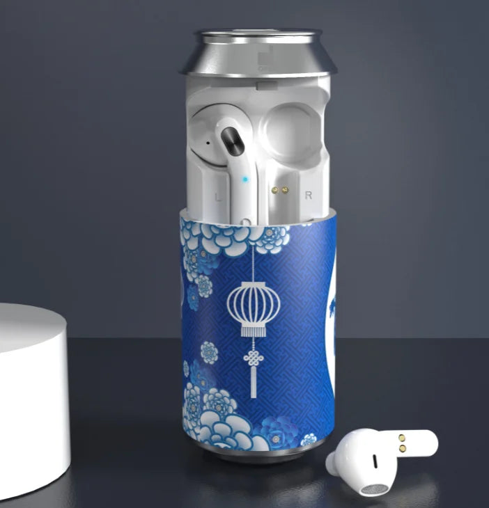 Soda Can Wireless Earbuds with Touch Control & Case