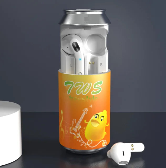 Soda Can Wireless Earbuds with Touch Control & Case