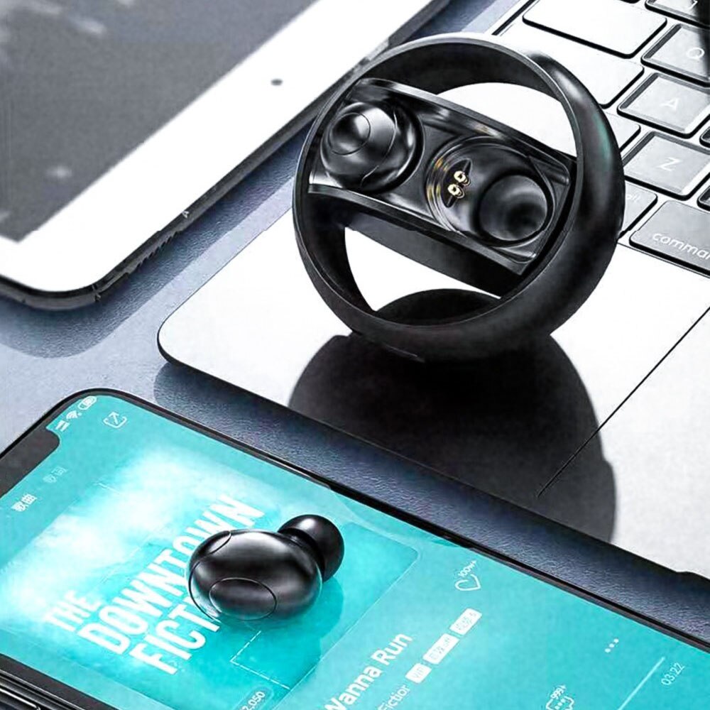 Mini Wireless Sport Earbuds TWS 5.0 Rotating Case