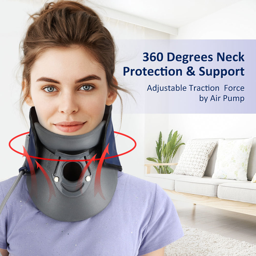 Inflatable Neck Traction Collar for Neck Pain Relief