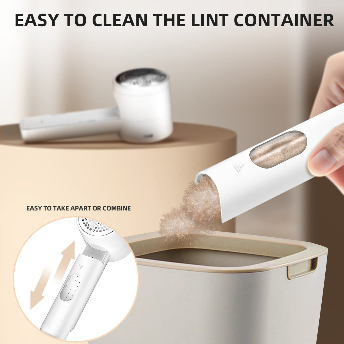 Rechargeable Fabric Lint Remover for Sweaters & Coats