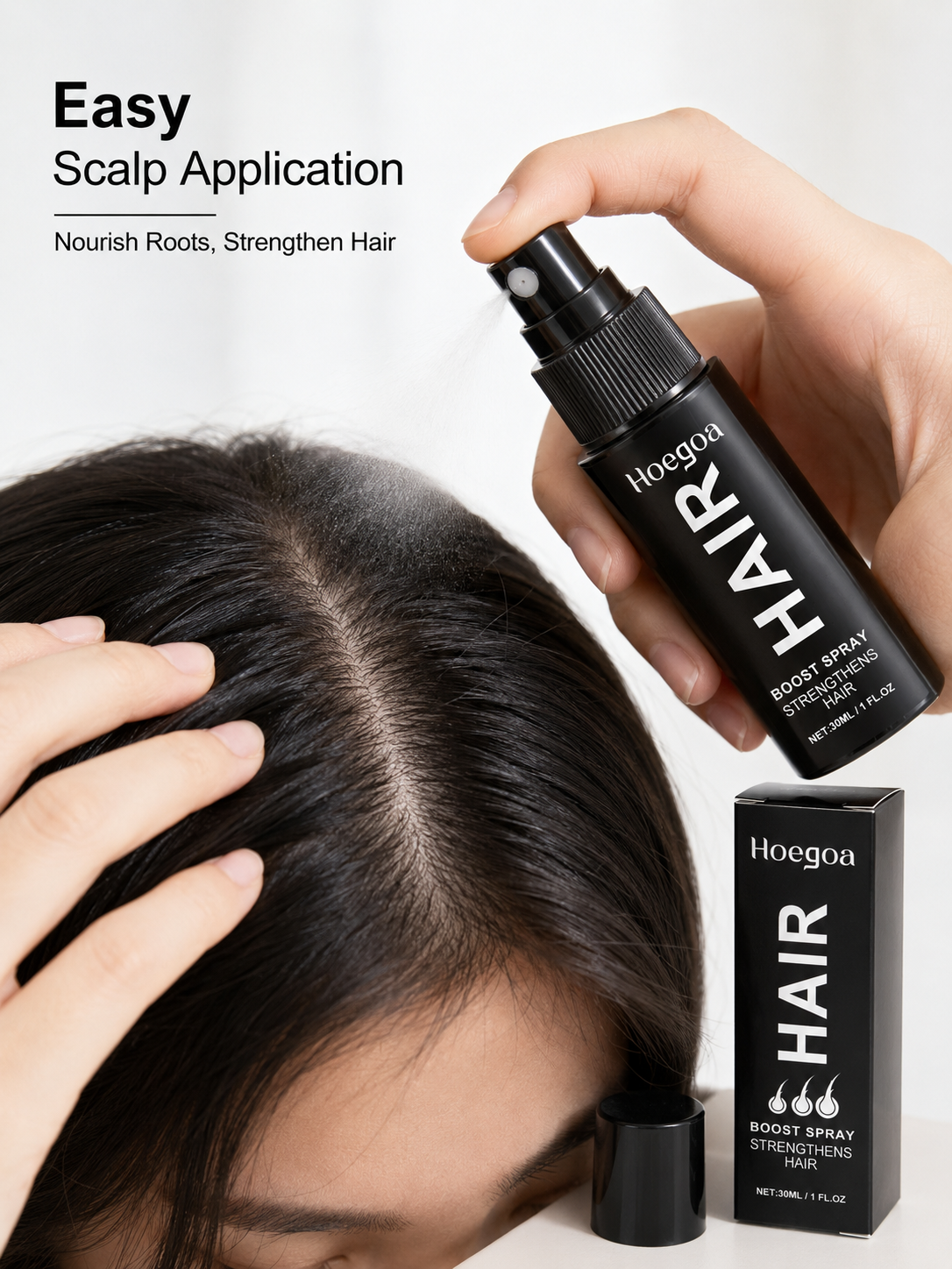 Hair Boost Spray — Ginger Essence for Thicker, Fuller Hair
