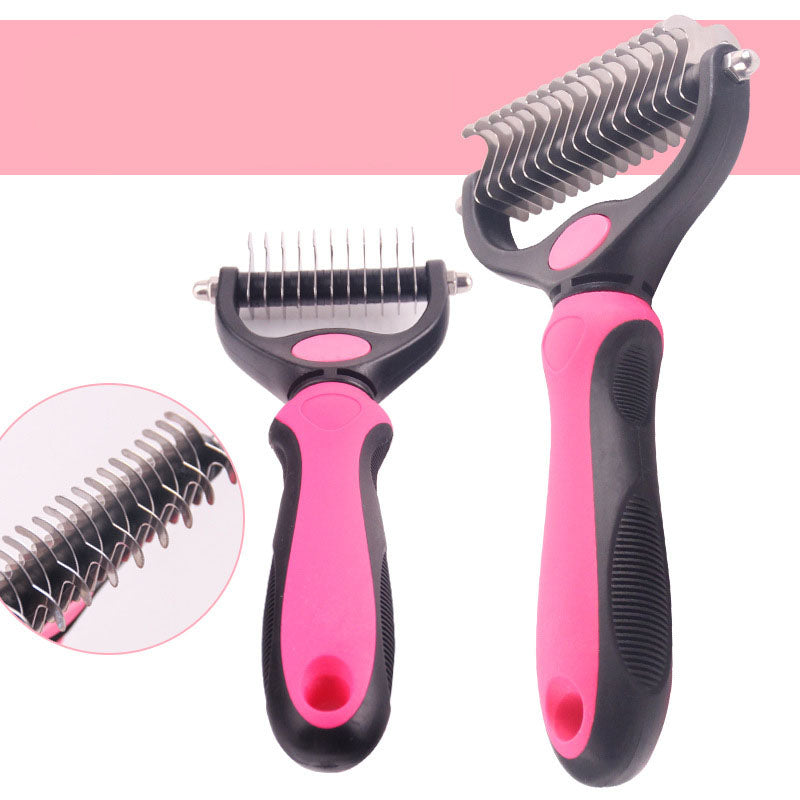 Dog & Cat Dematting Comb Set - 2 Sizes for Tangled Fur