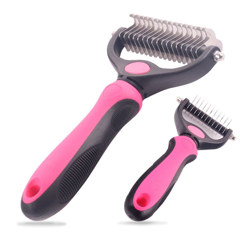 Dog & Cat Dematting Comb Set - 2 Sizes for Tangled Fur