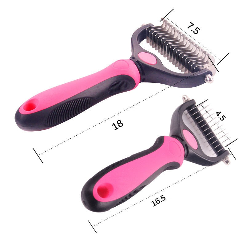 Dog & Cat Dematting Comb Set - 2 Sizes for Tangled Fur