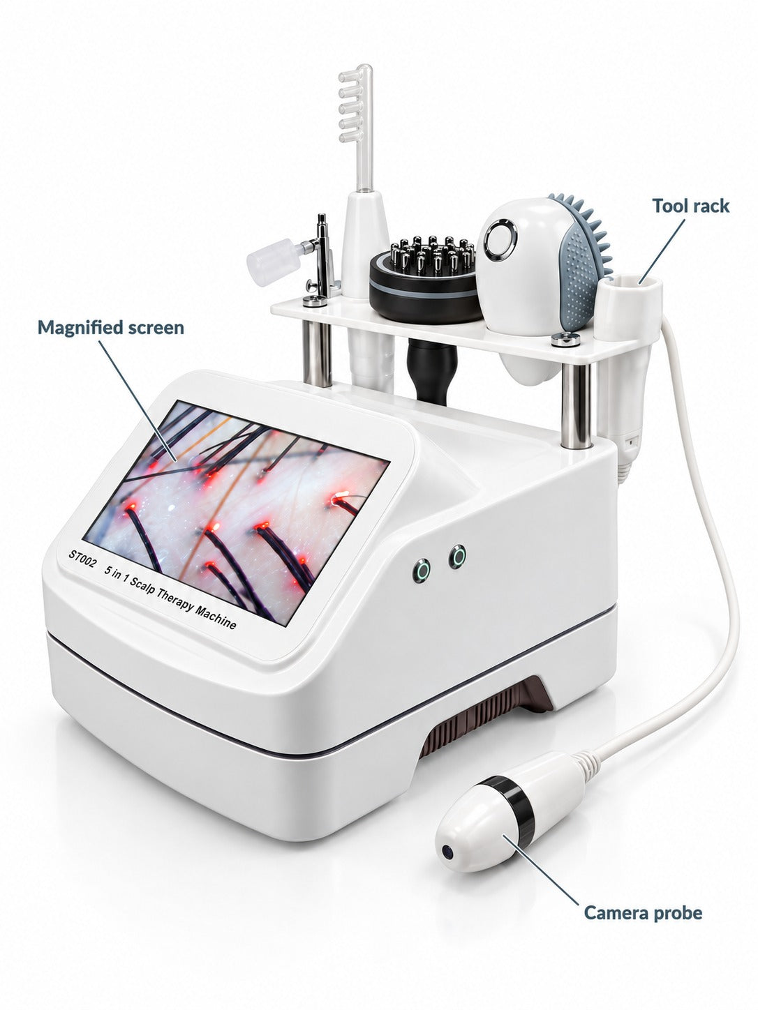 Hair and Scalp Analyzer Machine with Magnified Screen