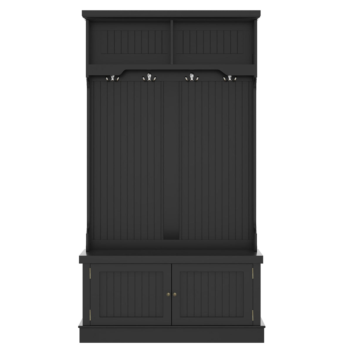 Entryway Hall Tree with Shoe Bench and Coat Storage