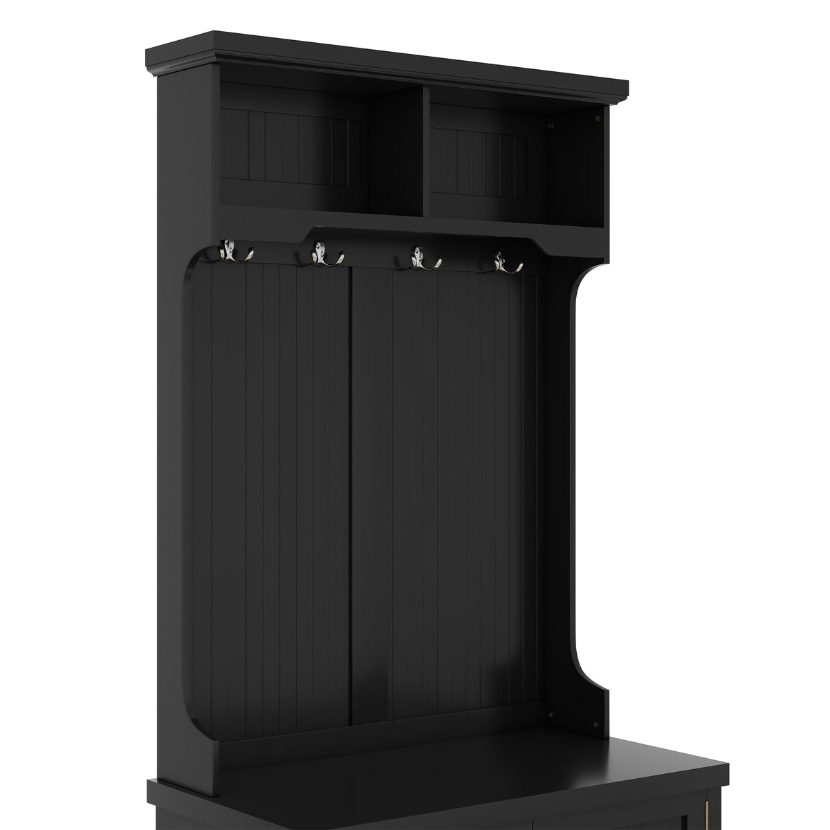 Entryway Hall Tree with Shoe Bench and Coat Storage