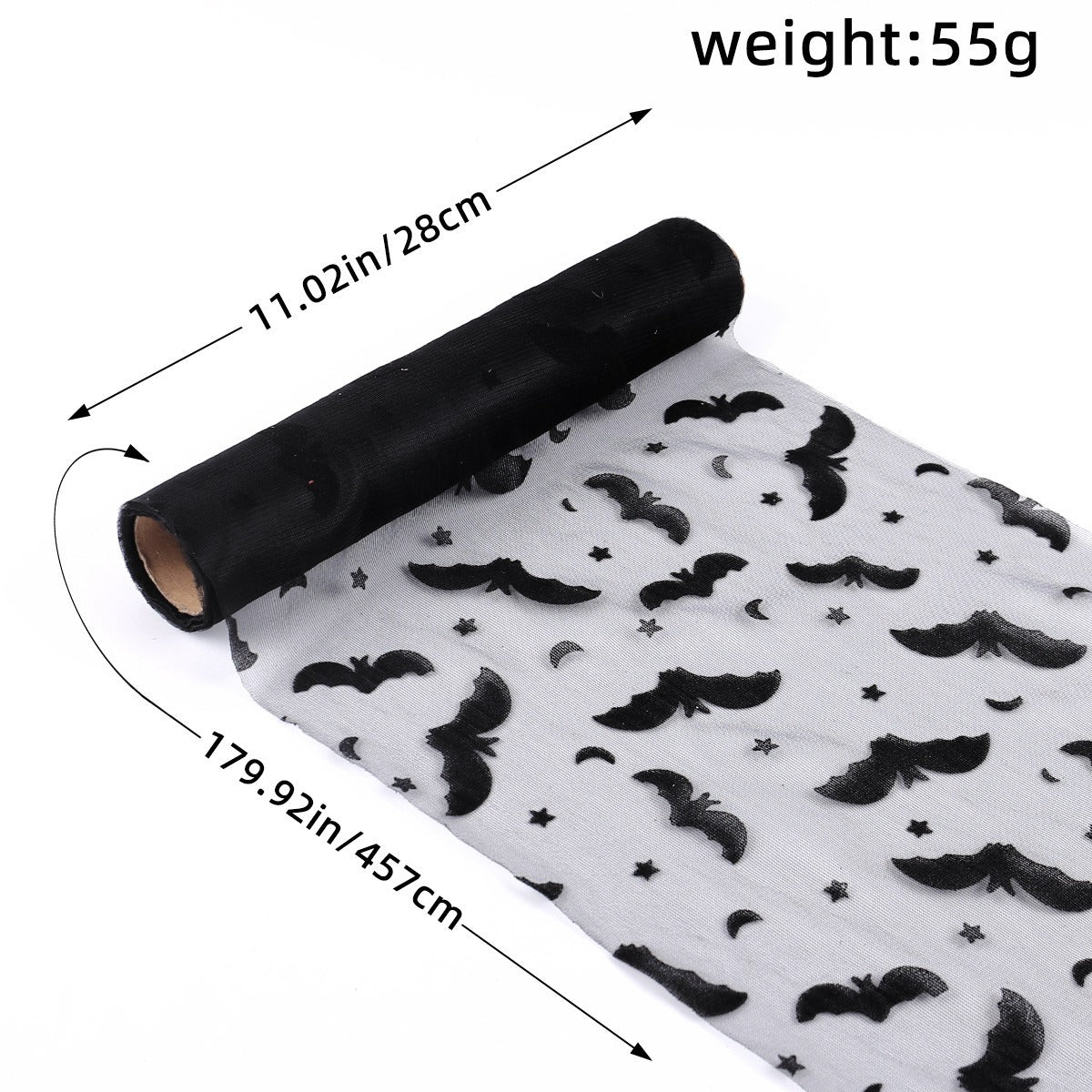Halloween Mesh Table Runner for Spooky Party Decor
