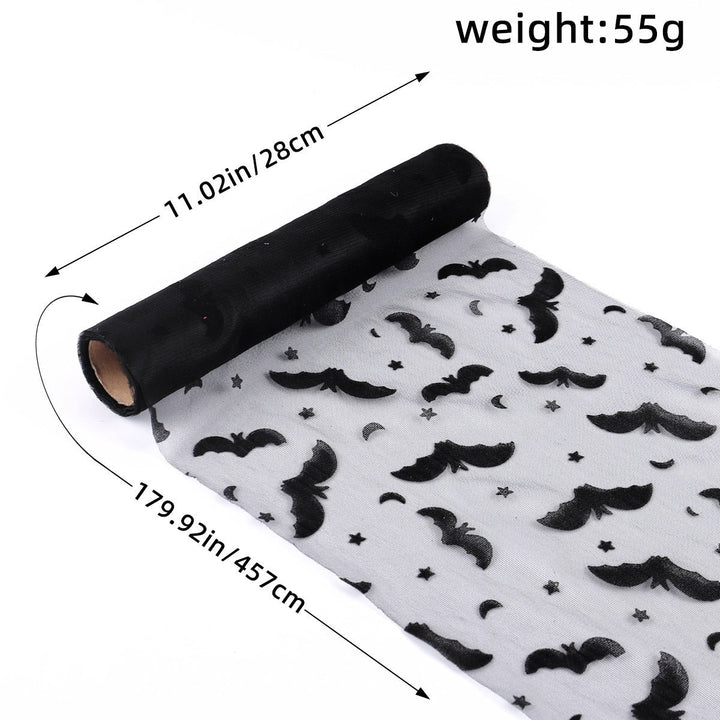 Halloween Mesh Table Runner for Spooky Party Decor