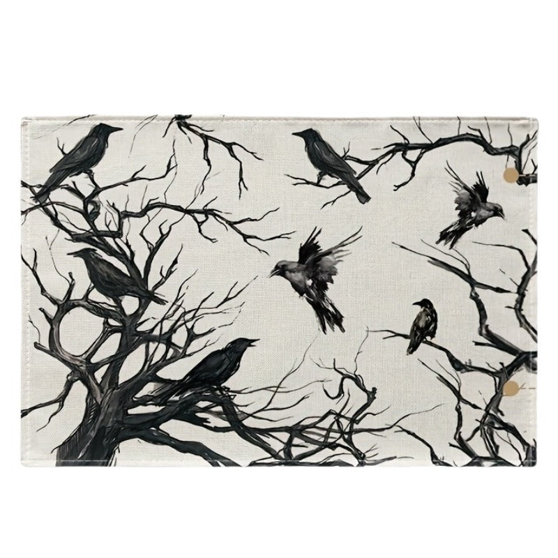 Halloween Crow Placemat for Dramatic Gothic Tables