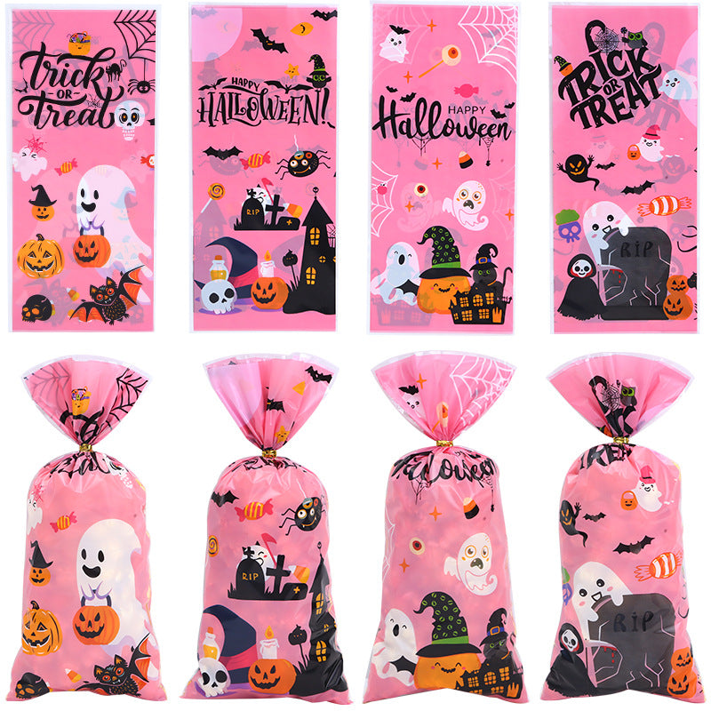 Halloween Candy Favor Gift Bags with Gold Twist Ties