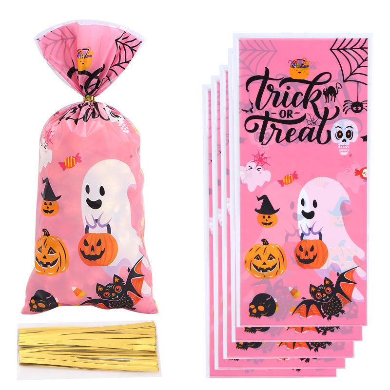 Halloween Candy Favor Gift Bags with Gold Twist Ties