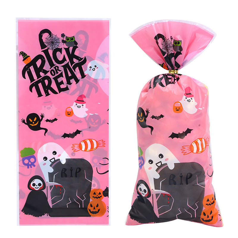 Halloween Candy Favor Gift Bags with Gold Twist Ties