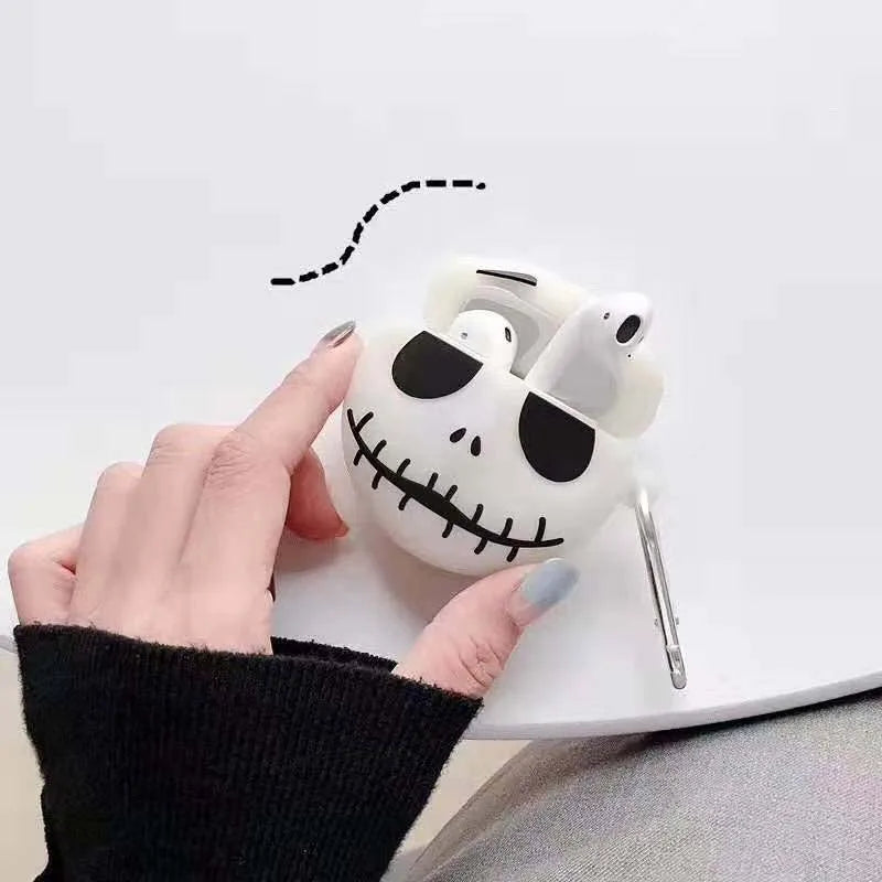 Halloween AirPods 1 2 Case with Glow Face