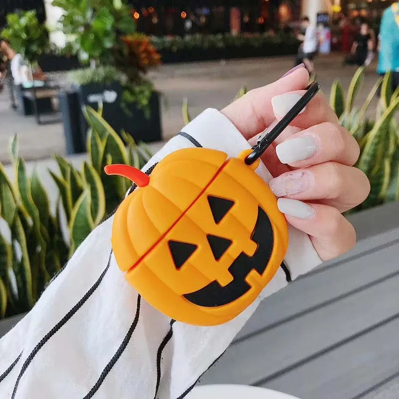 Halloween AirPods 1 2 Case with Glow Face