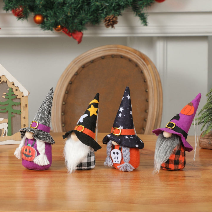 Halloween Gnome Decor Set for Whimsical Tabletop Displays