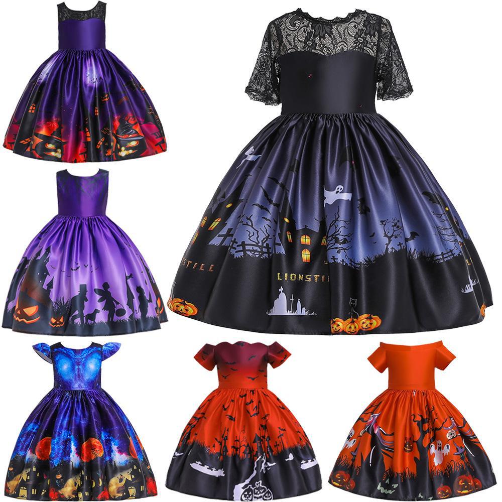 Halloween Dress for Girls — Colorful Spooky Party Style